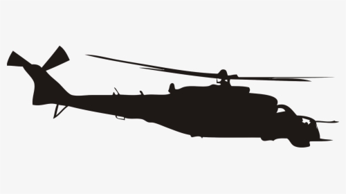 Boeing Ah-64 Apache Helicopter Rotor Silhouette Military - Boeing Ah-64 Apache, HD Png Download, Transparent PNG