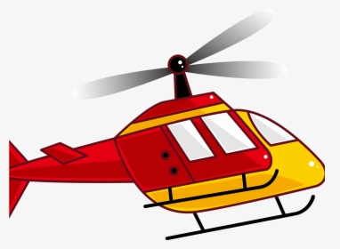 Helicopter Rotor Airplane Clip Art - Helicopter Cartoon Png, Transparent Png, Transparent PNG
