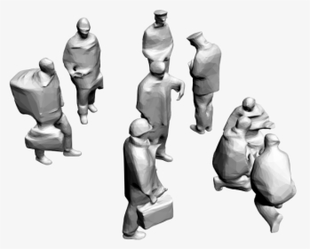 Low Poly People 02 3ds Max Model - Low Poly People Png, Transparent Png, Transparent PNG