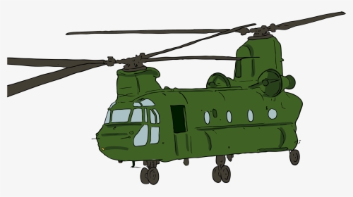 Soldier Clipart Helicopter Clip - Chinook Helicopter Clipart, HD Png Download, Transparent PNG