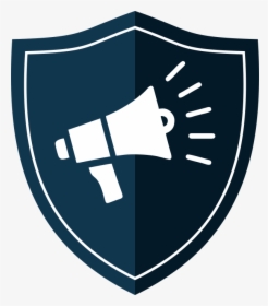 Icon Of A Shield With A Megaphone On It - Marketing, HD Png Download, Transparent PNG