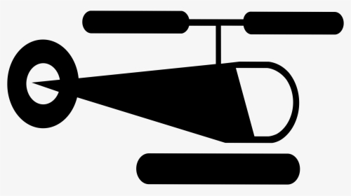 Angle,monochrome Photography,silhouette - Png Helicopter Simple, Transparent Png, Transparent PNG