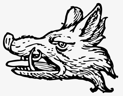 Tattoo Clipart Wild Boar - Wild Boar Family Crest, HD Png Download, Transparent PNG