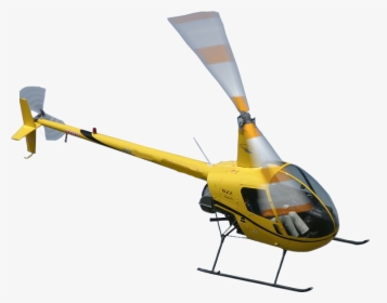 Helicopter Silhouette R22 - Robinson Helicopter Png, Transparent Png, Transparent PNG