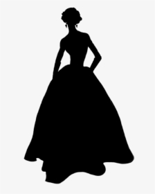 Transparent Fashion Clipart Black And White - Belle Beauty And The Beast Silhouette, HD Png Download, Transparent PNG