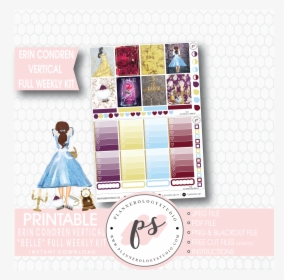 Belle Full Weekly Kit Printable Planner Stickers - Craft, HD Png Download, Transparent PNG
