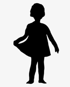 Little Girl Silhouette Png Clipart , Png Download - Little Girl Silhouette Png Free, Transparent Png, Transparent PNG