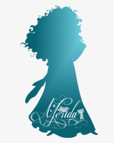 Merida Silhouette - Disney Princess Silhouette, HD Png Download, Transparent PNG