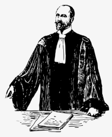 French Lawyer, Early 20th Century - Lawyer Clipart Black And White, HD Png Download, Transparent PNG