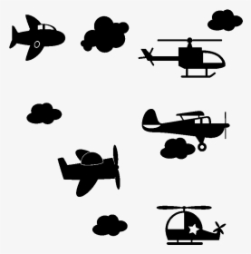 Sticker Avions Et Helicopteres Du Ciel Ambiance Sticker, HD Png Download, Transparent PNG