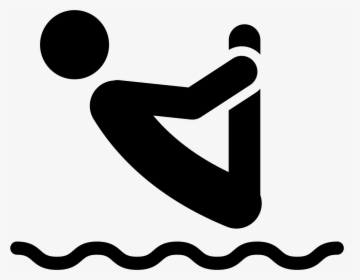 Man Silhouette Jumping Inverted To Water - Icon, HD Png Download, Transparent PNG