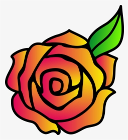 Transparent Hybrid Clipart - Beauty And The Beast Cartoon Rose, HD Png Download, Transparent PNG