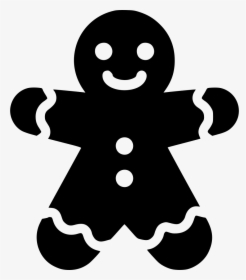 Clip Art Gingerbread Man Clipart Black And White - Gingerbread Man Svg Free, HD Png Download, Transparent PNG