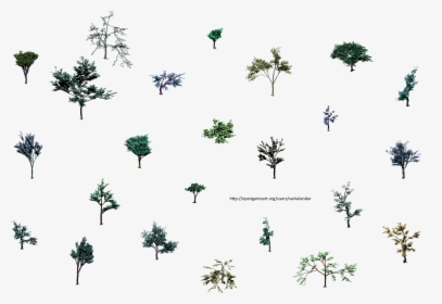 Hjm Small Trees Roots 1 Alpha - Tree Isometric Png Lines, Transparent Png, Transparent PNG