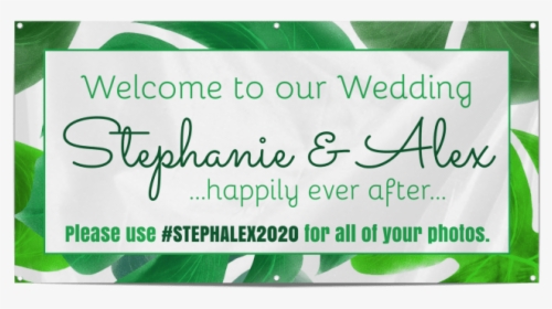 Green Wedding Banner Template Preview - Calligraphy, HD Png Download, Transparent PNG