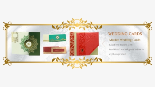 Wedding Invitation , Png Download - Muslim Wedding Cards Arts, Transparent Png, Transparent PNG