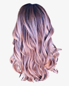 Ombre Hair Dark To Light Colored - Dusty Pink Hair Ombre, HD Png Download ,  Transparent Png Image - PNGitem