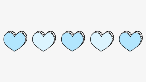 #kawaii #tumblr #heart #coração #azul #blue - Heart, HD Png Download, Transparent PNG