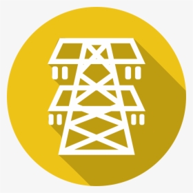 Electric Utility Tower Icon - Electricity Tower Icon Png, Transparent Png, Transparent PNG