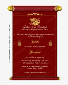 Wedding Invitation Card Design Online Online Wedding - E Wedding Card Free, HD Png Download, Transparent PNG