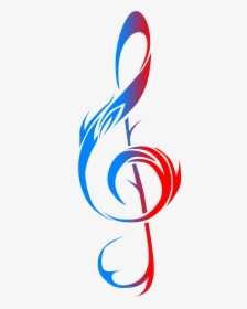 Treble Clef, Store Susan Ewing - Tribal Treble Clef Tattoo, HD Png Download, Transparent PNG