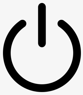 Symbol,line,circle - Power Symbol Clipart, HD Png Download, Transparent PNG