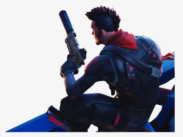 Sitting With A Gun Fortnite Thumbnail Template Png - Free To Use Fortnite Thumbnails, Transparent Png, Transparent PNG