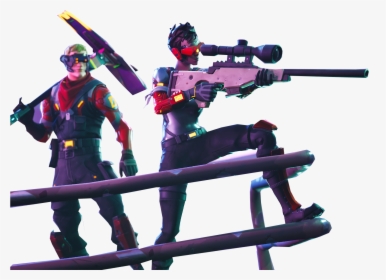 People Aiming Fortnite Thumbnail Template Png Image - Fortnite Thumbnail Png, Transparent Png, Transparent PNG