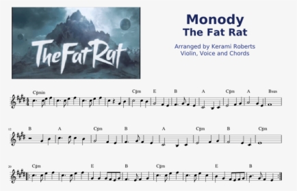 Fat Rat Monody Notes, HD Png Download, Transparent PNG