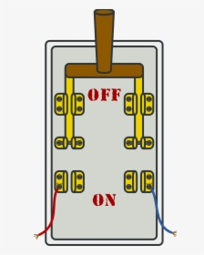 Knife Switch Off Clip Arts - Turn Off Electricity Clipart, HD Png Download, Transparent PNG