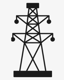 Electric Power Transmission High Vector Overhead Voltage - Oil And Gas Industry Icon, HD Png Download, Transparent PNG