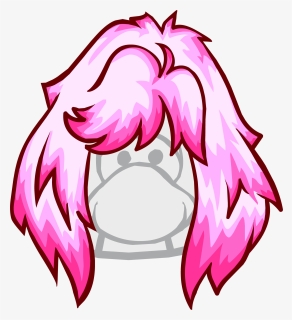 Club Penguin Wiki - Pink Club Penguin Wigs, HD Png Download, Transparent PNG