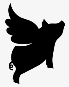 A Craft Workshop For Genre Authors - Silhouette Flying Pig Clip Art, HD Png Download, Transparent PNG