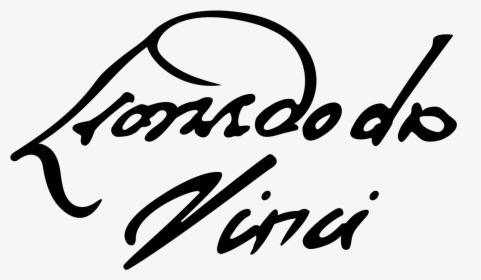 Leonardo Da Vinci S Signature - Leonardo Da Vinci Png, Transparent Png, Transparent PNG
