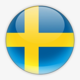 Sweden Flag Round Icon - Sweden Round Flag Png, Transparent Png, Transparent PNG