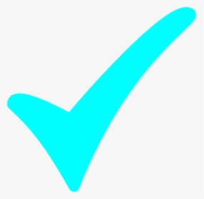 Aqua Checkmark Clip Art - Blue Green Check Mark, HD Png Download, Transparent PNG