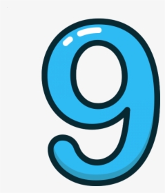 Number 9 Blue Icon, HD Png Download, Transparent PNG