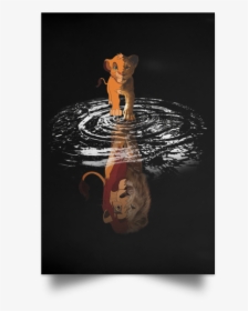 Lion King Water Reflection, HD Png Download, Transparent PNG