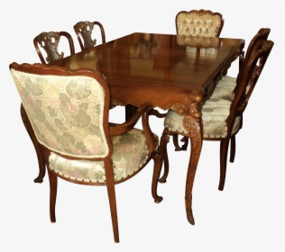 Transparent Chairs Png - Dining Room Table From The 1940's, Png Download, Transparent PNG