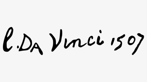 Signature Leonard De Vinci, HD Png Download, Transparent PNG