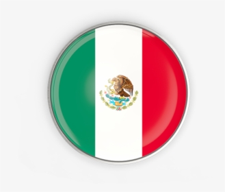 Mexico Flag Icon Png - Mexico Round Flag Png, Transparent Png, Transparent PNG