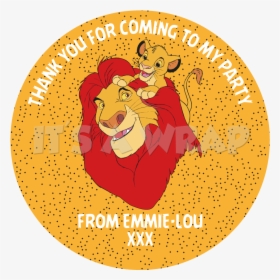 Lion King Simba Sweet Cone Stickers - Lion King, HD Png Download, Transparent PNG