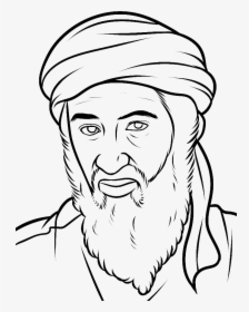 Osama Bin Laden Png - Osama Bin Laden Easy To Draw, Transparent Png, Transparent PNG
