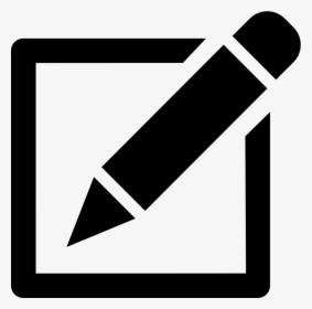 Edit Pencil Write Writing Save Comments - Transparent Secretary Icon, HD Png Download, Transparent PNG