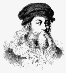 Leonardo Da Vinci - Sketch, HD Png Download, Transparent PNG