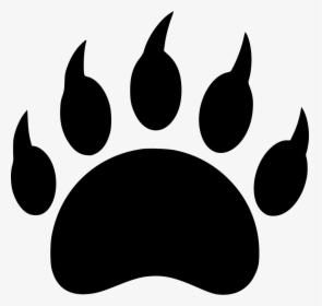 Bear Wild Animal Footprint Danger Predator - Animal Footprint Icon Png, Transparent Png, Transparent PNG