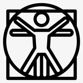 Leonardo Da Vinci Clipart Png - Anthropometry Icon, Transparent Png, Transparent PNG