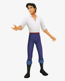 Prince Eric The Little Mermaid Cartoon Transparent - Kingdom Hearts Eric, HD Png Download, Transparent PNG