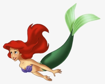 The Little Mermaid Shows - Ariel The Little Mermaid Swimming, HD Png Download, Transparent PNG