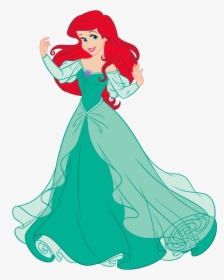 Dress Ariel Disney Junior Latam - Princess Ariel Green Dress, HD Png Download, Transparent PNG
